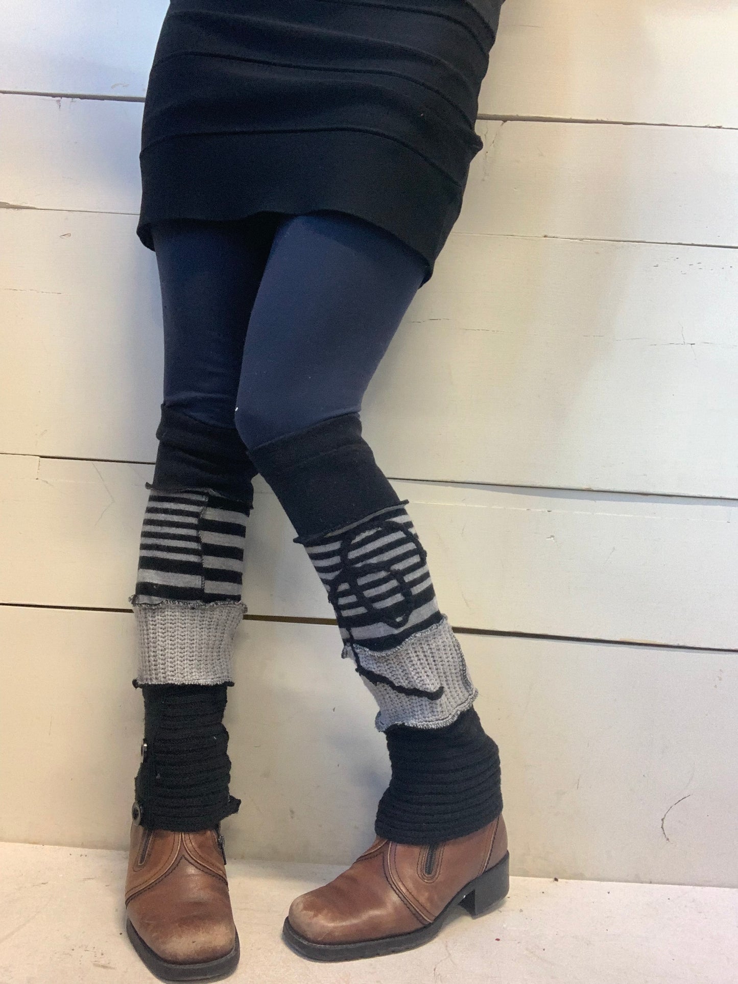 Jambière courte noir lignée ❤️