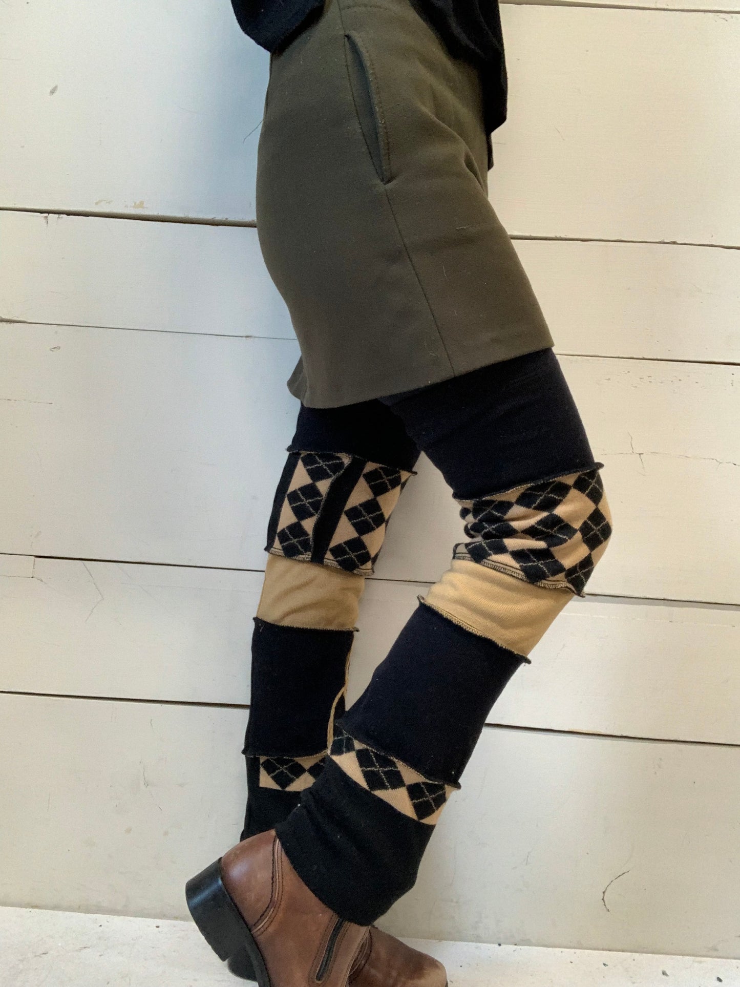 L’indispensable noir et beige avec losange