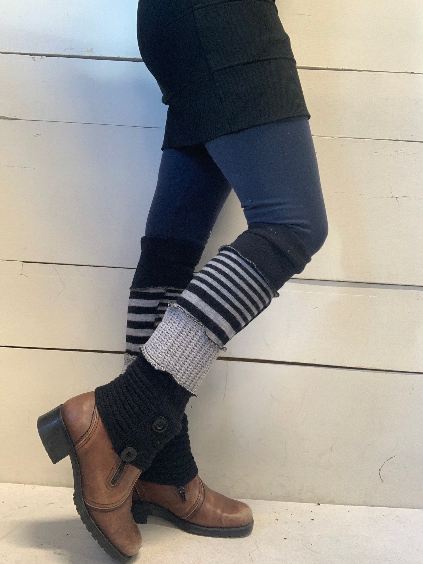 Jambière courte noir lignée ❤️