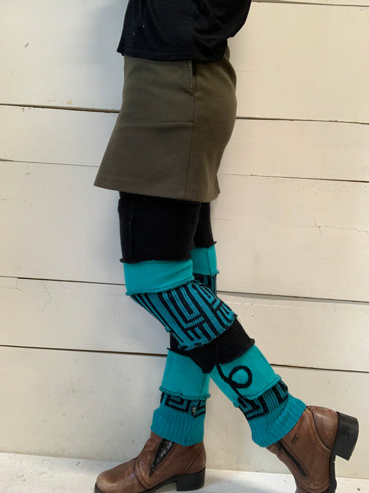 L’indispensable noir et turquoise avec motif art deco