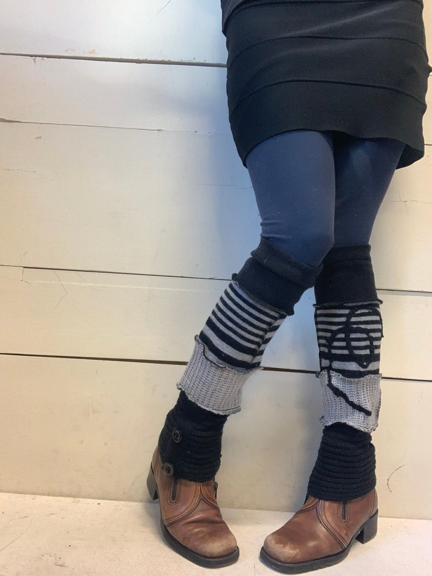 Jambière courte noir lignée ❤️