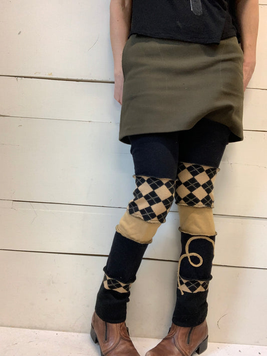 L’indispensable noir et beige avec losange