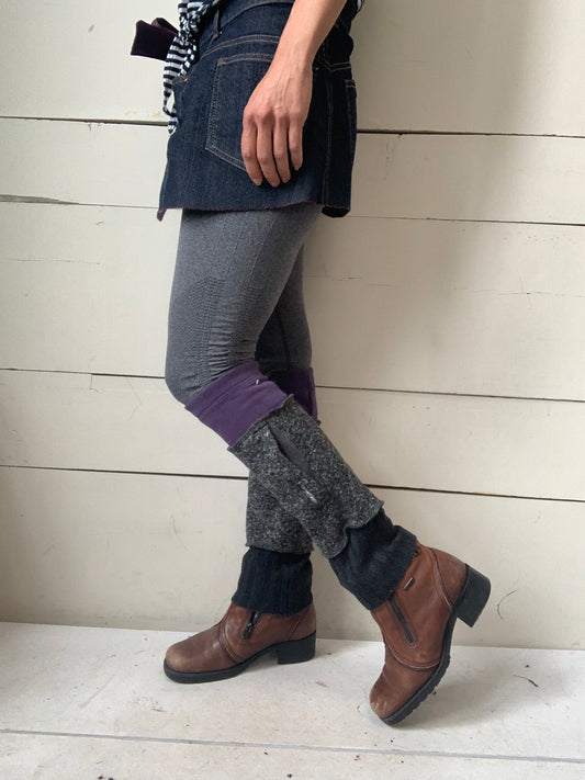 Jambière courte mauve et poches