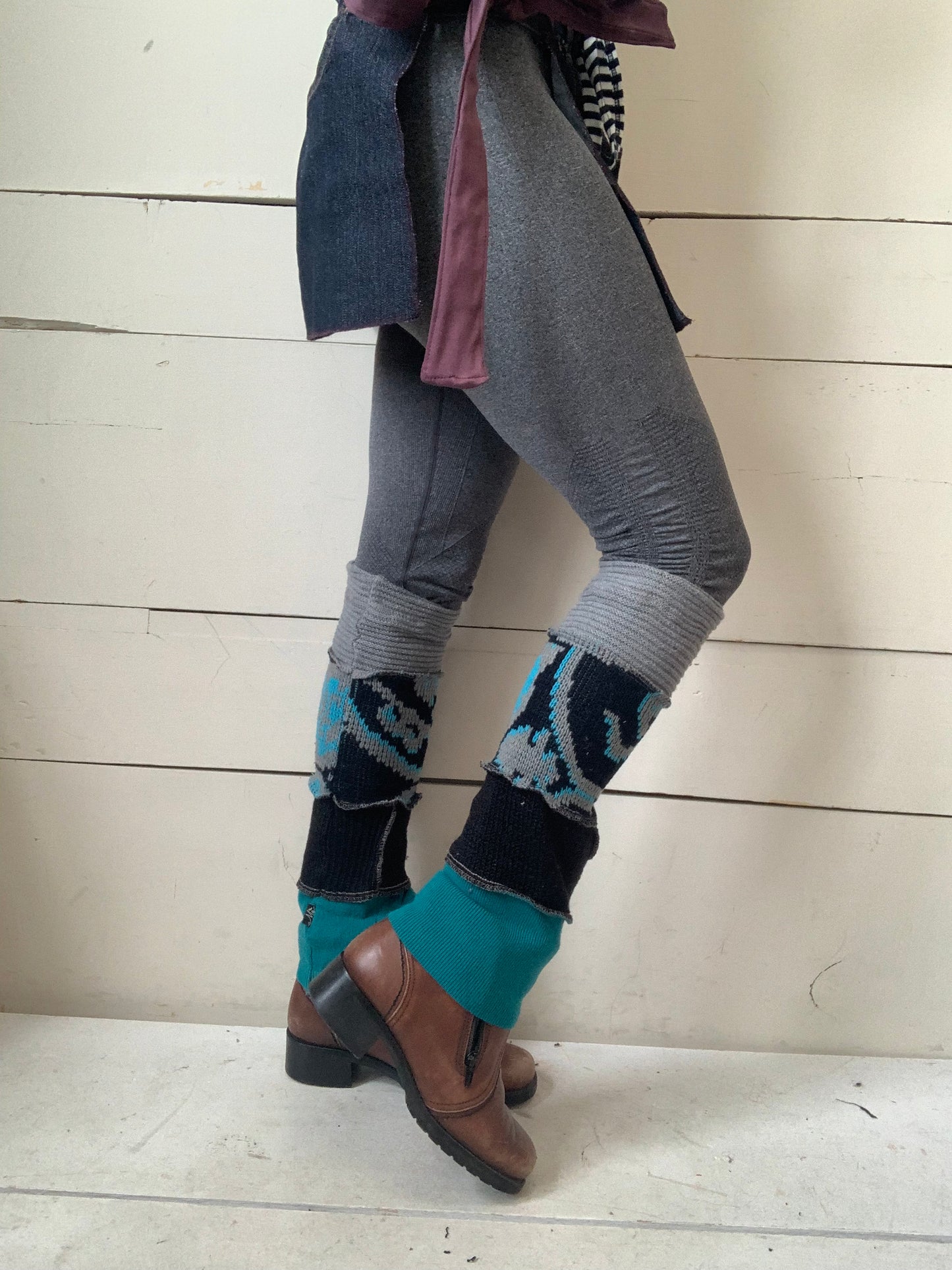 Jambière courte turquoise d’amour