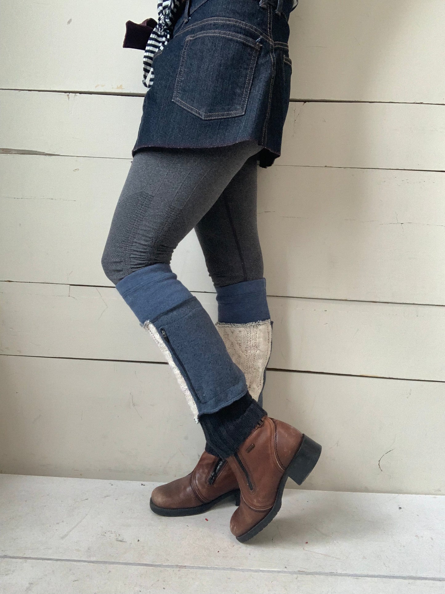 Les belles blanches short leggings