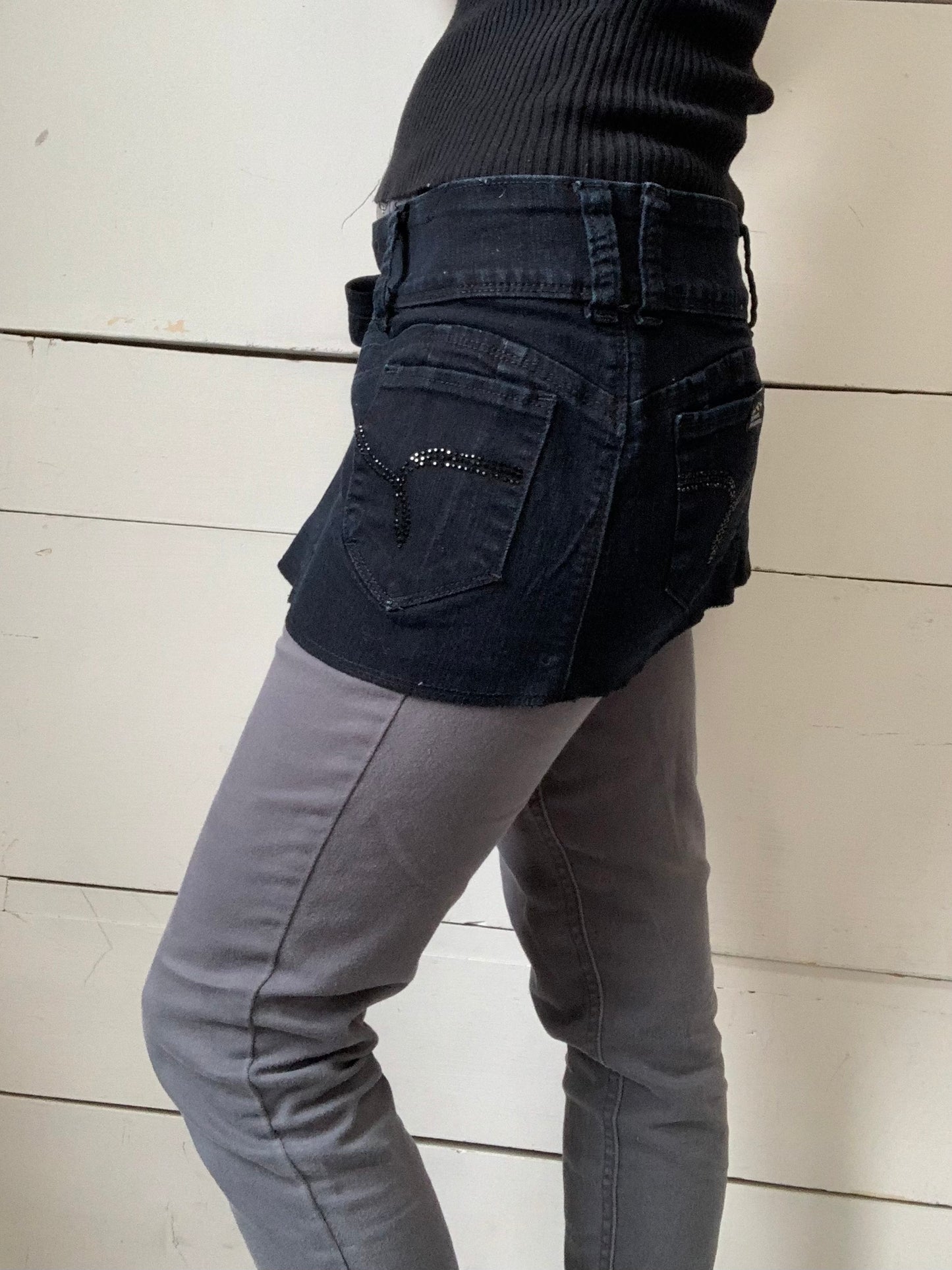 TABLIER JEANS NOIR FONCÉS