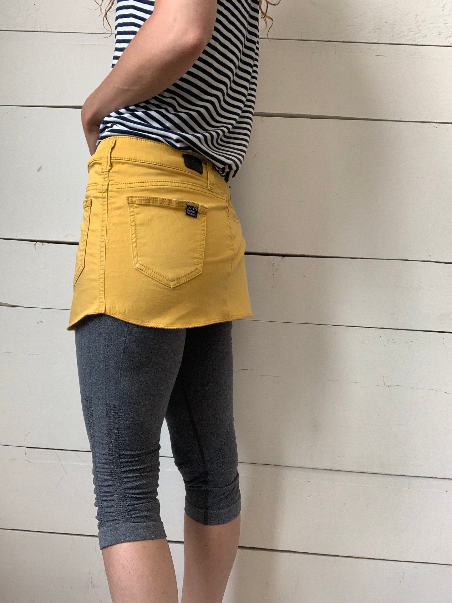 TABLIER JEANS JAUNE