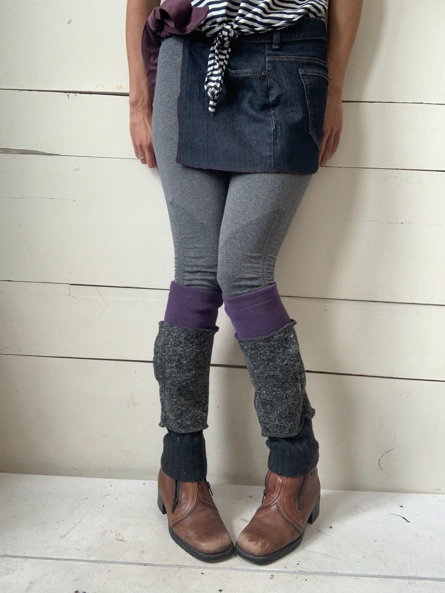 Jambière courte mauve et poches