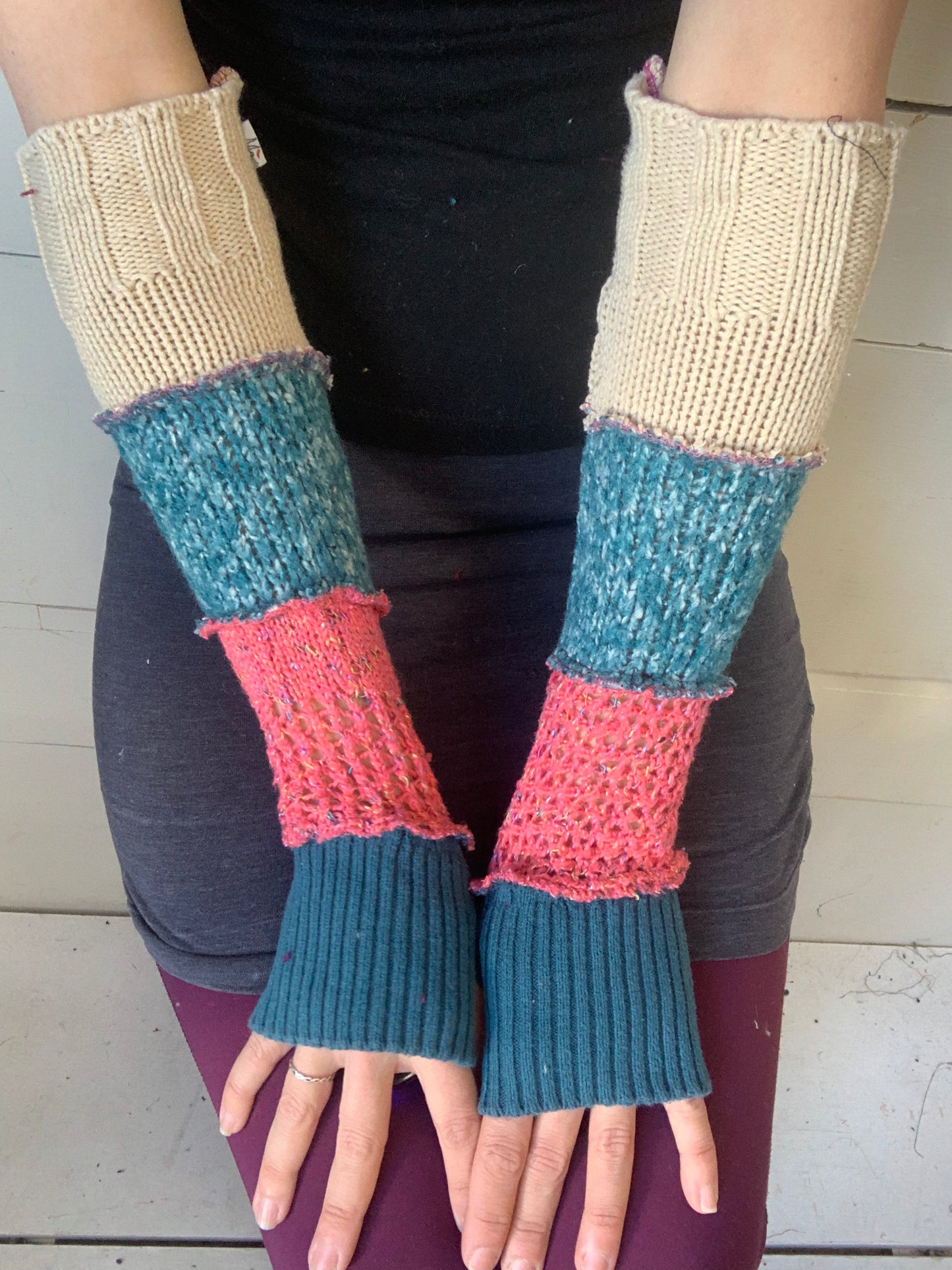 Poignet turquoise et rose