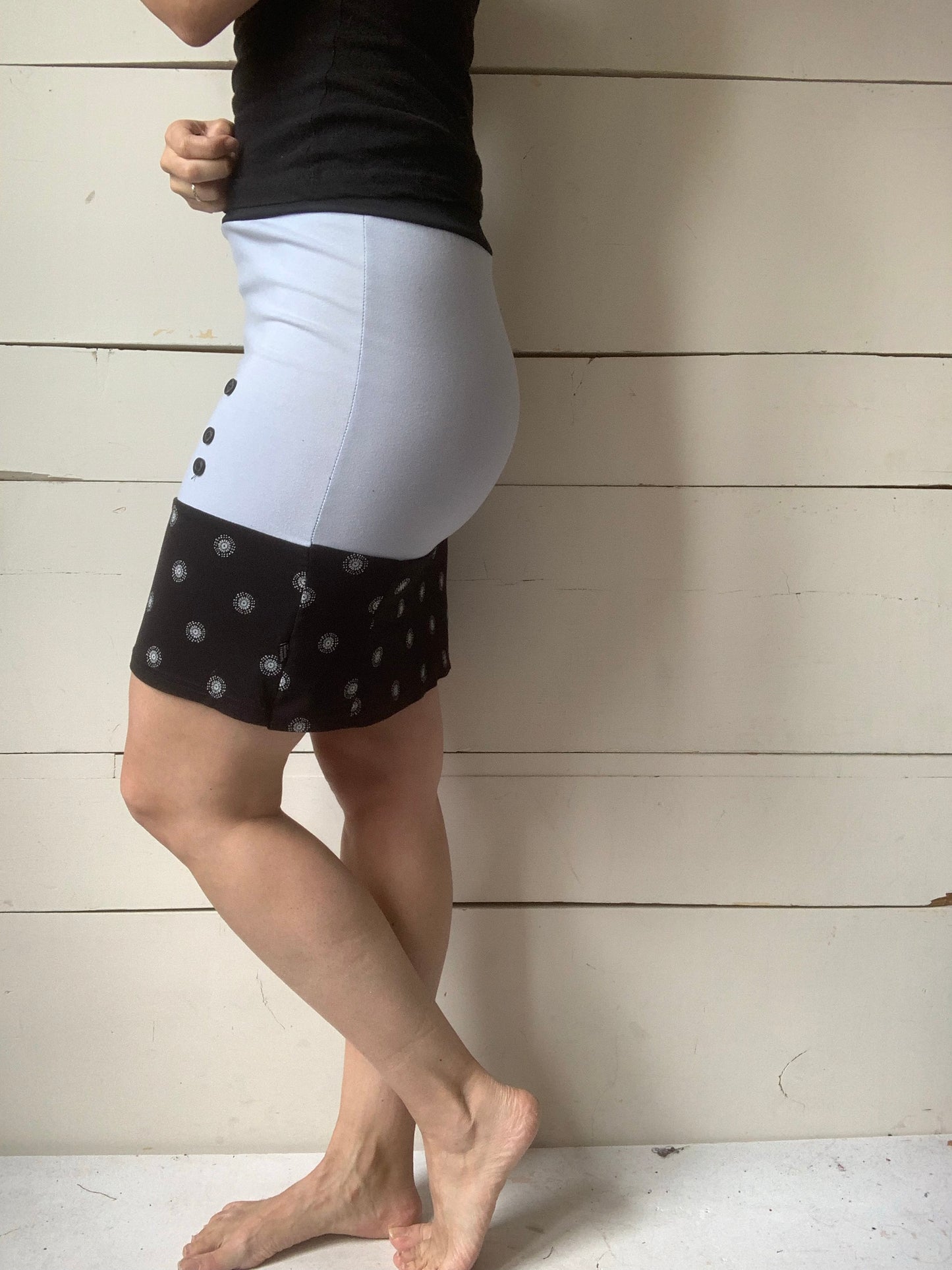BLUE AND GRAY SKIRT (M)