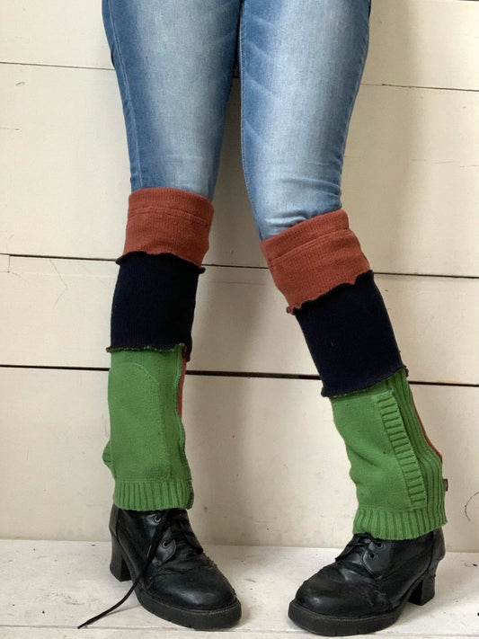 Jambière courte lime, orange, marine et poches