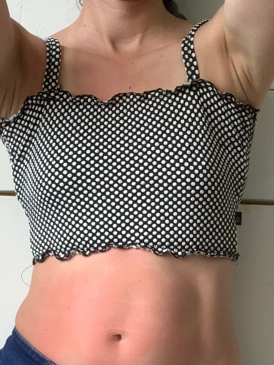 Beach top with dots
